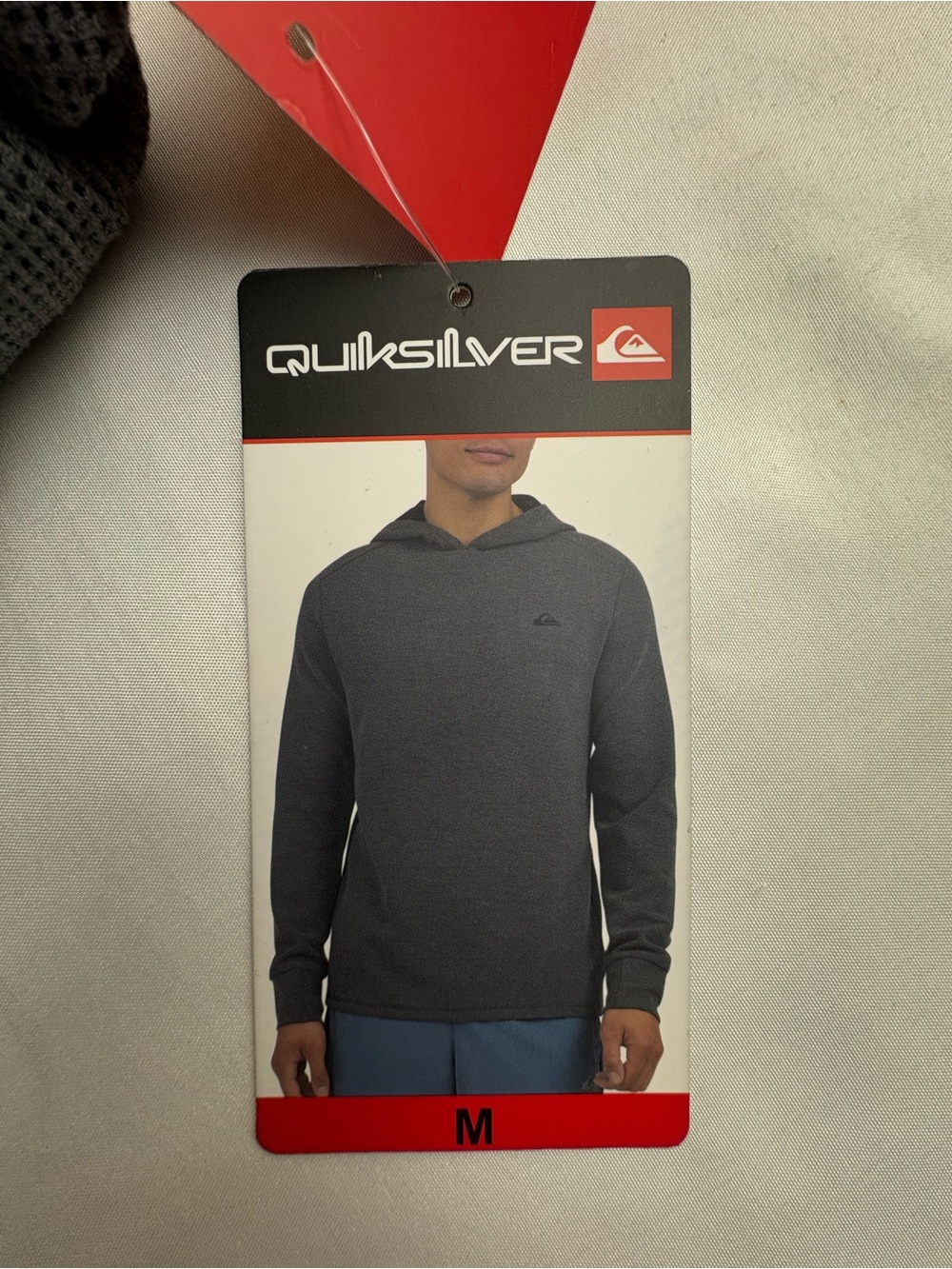 Quiksilver Men's Pullover Hooded Sweatshirt - Charcoal Gray